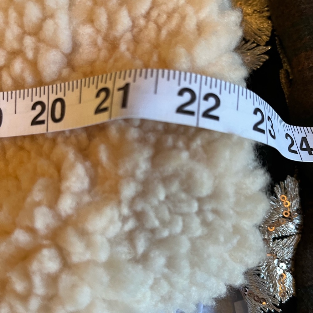 NWT Anthropologie size XS faux shearling crop zip up jacket - Picture 12 of 12